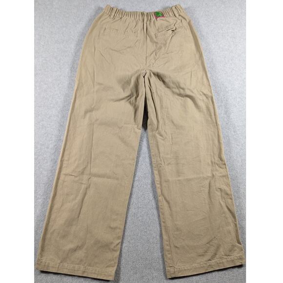 EMPYRE Women Pants Small Tori Y2K Khaki Twill Canvas Baggy Relax Khaki - Picture 4 of 10